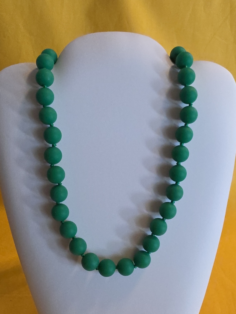 Emerald Green Silicone Infant Teething Necklace By Chew Beads (Never Used)